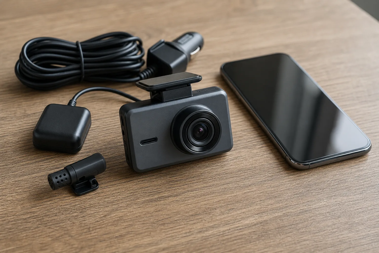 Dashcam mit GPS, Mikrofon und WLAN bedienen: Funktionen richtig nutzen